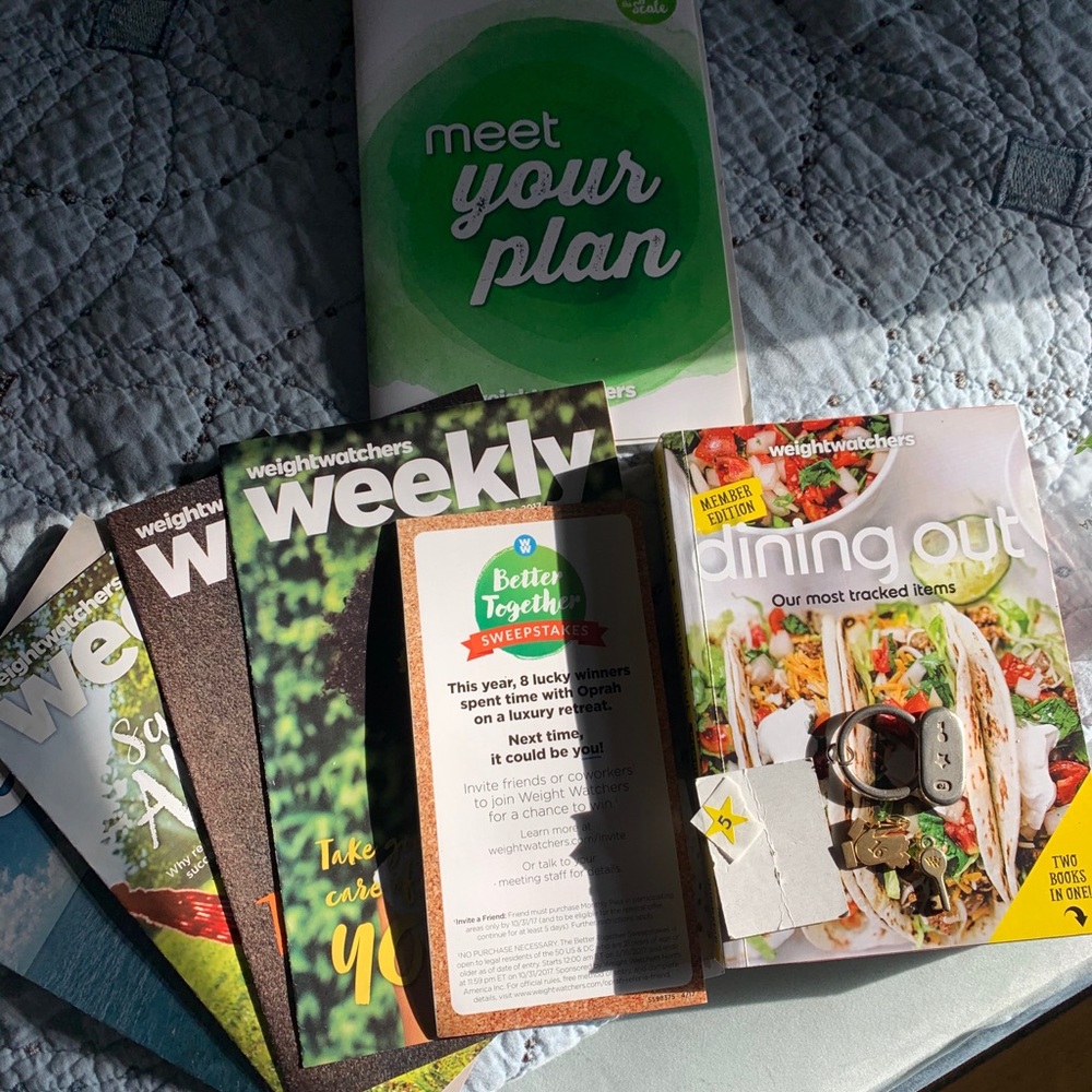 Gently used Weight Watchers plan bundle